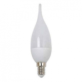 Лампа светодиодная свеча на ветру CF37 6W E14 220V 4200K Horoz 001-004-00062
