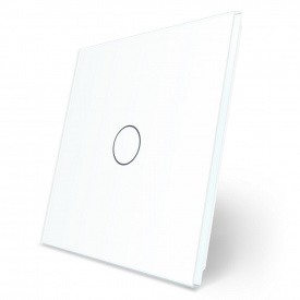 Сенсорная панель выключателя Livolo (1) белый стекло (VL-C7-C1-11)