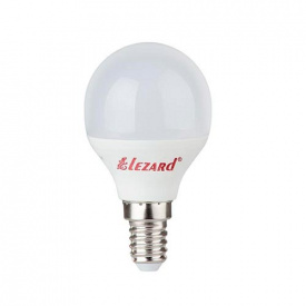 Лампа светодиодная LED GLOB A45 5W 2700K E14 220V Lezard