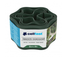 Бордюр газонний хвилястий / темно-зелений / 10 см x 9 м Cellfast