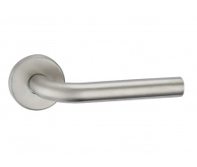 Ручка дверна Siba Evora з нержавіючої сталі на розетці Ssr01 (22 22) Ss06 0 22 22