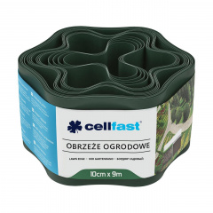 Бордюр газонний хвилястий / темно-зелений / 10 см x 9 м Cellfast Измаил