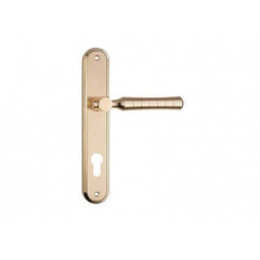 Дверная ручка на планке под ключ (85 мм) SIBA Pisa матовый Золото Кропивницкий
