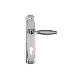 Дверна ручка на планці під ключ (85 мм) SIBA Setra Матовий Нікель/хром