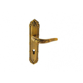 Дверна ручка на планці під ключ (85мм) SIBA Sultan Матова Кава
