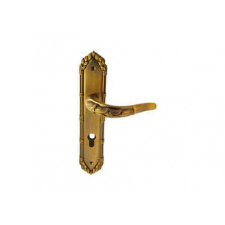 Дверна ручка на планці під ключ (85мм) SIBA Sultan Матова Кава