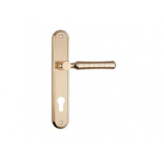 Дверная ручка на планке под ключ (85 мм) SIBA Pisa матовый Золото