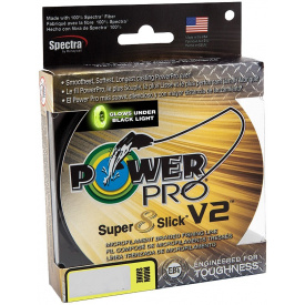 Шнур Power Pro Super 8 Slick V2 (Moon Shine) 135м 0.13мм 18lb/8.0кг (2266-99-90)