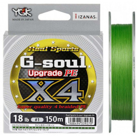 Шнур YGK G-Soul X4 Upgrade (салат.) 200м 0.104мм 4кг / 8lb (5545-00-99)