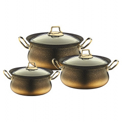 Набор посуды OMS 3047-Gold 6 предметов золотистый Кропивницький