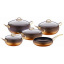 Набор посуды OMS 3024-Bronze 9 предметов бронзовый Тернопіль