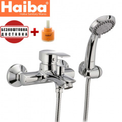 Смеситель для ванны короткий нос HAIBA ONIX EURO Chr-009 Ровно