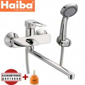 Змішувач для ванни довгий ніс HAIBA ALEX EURO Chr-006