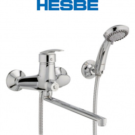 Смеситель для ванны длинный нос HESBE AGAT EURO (Chr-006)