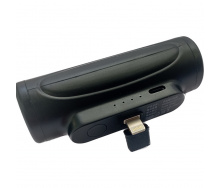 УМБ Power Bank без USB 5000mAh повербанк с фонариком, для устройств с Lightnin Black (11235-hbr)