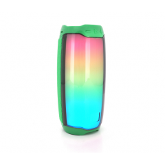 Портативная колонка Bluetooth динамик PULSE 4 LED, 10W, 4000mAh, дистанция-10m, Green, Corton BOX Пологи