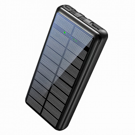 Повербанк с солнечной батареей Xionel YD-692S 20000mA УМБ Power Bank Черный (10454-55782)