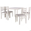 Обеденная мебель AMF Брауни стол+4 стула деревянные белый шоколад латте Ужгород