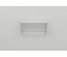 Полиця настінна Ferrum-decor Світ 300x500x150 метал Білий ДСП Біле 16 мм (SVI0008)