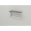 Полка настенная Ferrum-decor Юзиби 270x600x150 металл Белый ДСП Сонома Трюфель 16 мм (UZI0033) Запорожье