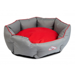 Лежак для собак и кошек Pet Fashion BOSPHORUS 1 60x53x18 см Красно-серый (4823082417674) Кропивницький