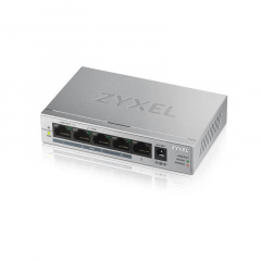 Коммутатор Zyxel GS1005HP (GS1005HP-EU0101F) (1xGE, 4xGE PoE+, max PoE 60W) Київ