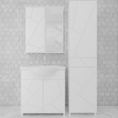 Комплект мебели Mikola-M Chaos с пеналом из пластика белый 50 см Вінниця