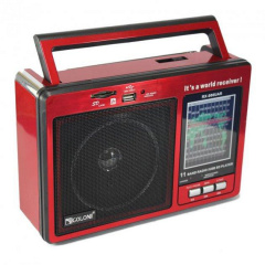 Радиоприемник GOLON-RX 006/ 0816 USB+SD Красный Житомир