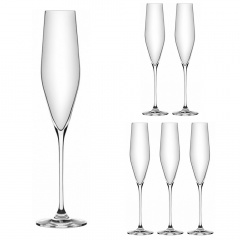 Набор бокалов для шампанского Lora Бесцветный H50-073-6 200ml Київ