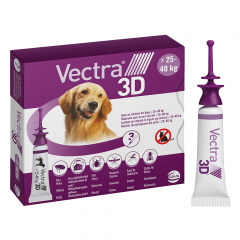 Капли инсектоакарицидные для собак Ceva Vectra 3D 3 пипетки 4.7 мл (3411112281589) Киев