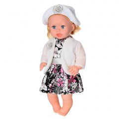 Детская кукла Яринка Bambi M 5602 на украинском языке Черное с белым платье Винница