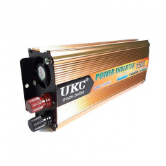 Инвертор электричества автомобильный UKC для преобразования напряжения AC/DC 24V 1500W с клеммами и активным охлаждением Киев