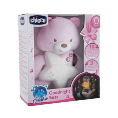 Игрушка-подвеска ночник Медвежонок розовый Chicco IR44262 Херсон