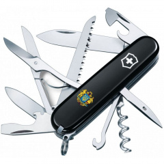 Складной нож Victorinox Huntsman Ukraine 91мм 15 функций Черный (1.3713.3_T0400u) Житомир
