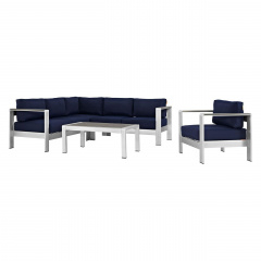 Комплект уличной мебели диван кресло столик в стиле LOFT Серый (NS-323) Суми