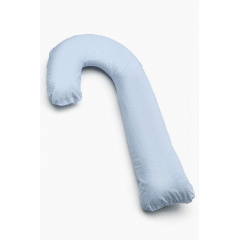 Подушка для беременных обнимашка Coolki Хлопок с наволочкой Blue 170 см Чернівці