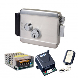 Комплект контроля доступа с электромеханическим замком ATIS Lock SS, радиоконтроллером Yli Electronic WBK-400-1-12, Full Energy BGM-123Pro 12 В / 3 А