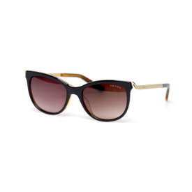 Женские брендовые очки Prada spr81ts Коричневый (o4ki-11484)