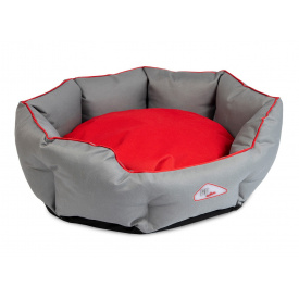 Лежак для собак и кошек Pet Fashion BOSPHORUS 1 60x53x18 см Красно-серый (4823082417674)
