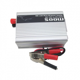 Автомобильный инвертор тока Power inverter 12 В в 200В 500 W синусоида модифицирована