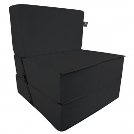 Бескаркасное кресло раскладушка Tia-Sport Поролон 180х70 см (sm-0920-16) черный