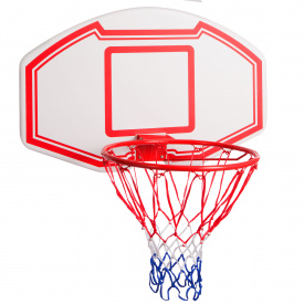 Щит баскетбольный с кольцом и сеткой SP-Sport S005 d-45см Красный