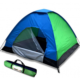 Палатка туристическая Camping Spot 2х1х1.1м 2-х местная кемпинговая для рыбалки и отдыха Сине зеленый