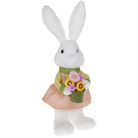 Фигурка интерьерная Rabbit with flowers 16x13x46 см Bona DP118210