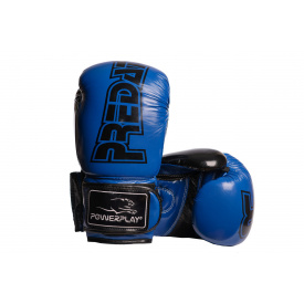 Боксерські рукавиці PowerPlay 3017 Сині карбон 16 унцій (PP_3017_16oz_Blue)