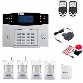 Комплект сигнализации Kerui GSM PG500 для 4-х комнатной квартиры (DJGKFDF89DFGJJ)