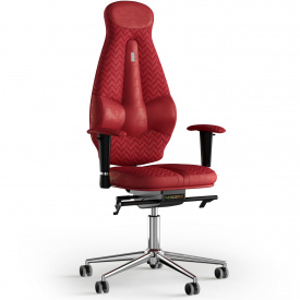 Кресло KULIK SYSTEM GALAXY Антара с подголовником со строчкой Красный (11-901-WS-MC-0308)