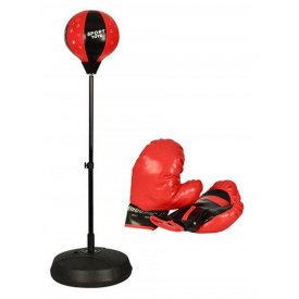 Боксерская груша на стойке и перчатки набор HLV MS-0333