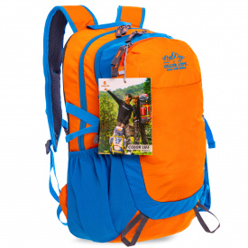 Рюкзак спортивный с жесткой спинкой COLOR LIFE V-25л TY-5293 Голубой-Оранжевый
