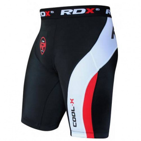 Шорты MMA компрессионные RDX Inc L Черно-белый (37260072)